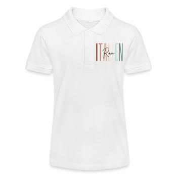 Italien Urlaub Rom Städtereise Geschenk - Stanley/Stella Teenager Bio-Poloshirt MINI SPRINTER - Weiß - Vorne