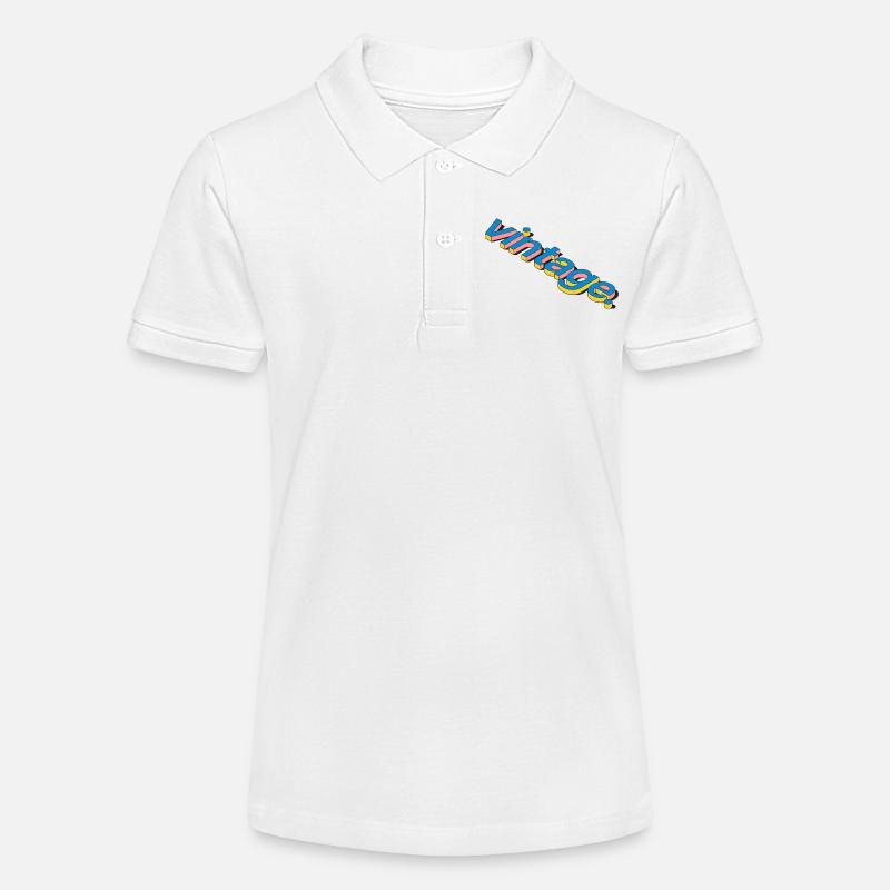 Conception de typographie 3D rétro vintage - Polo bio MINI SPRINTER Stanley/Stella Ado - blanc