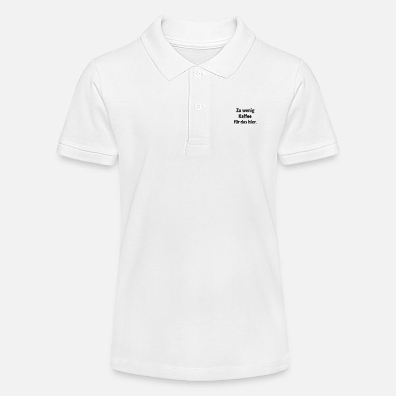 Trop peu de café pour ça - Polo bio MINI SPRINTER Stanley/Stella Ado - blanc