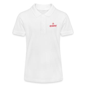NOUVEAU -- Reconnaissant pour la grâce sur la grâce. - Polo bio MINI SPRINTER Stanley/Stella Ado - blanc - Devant