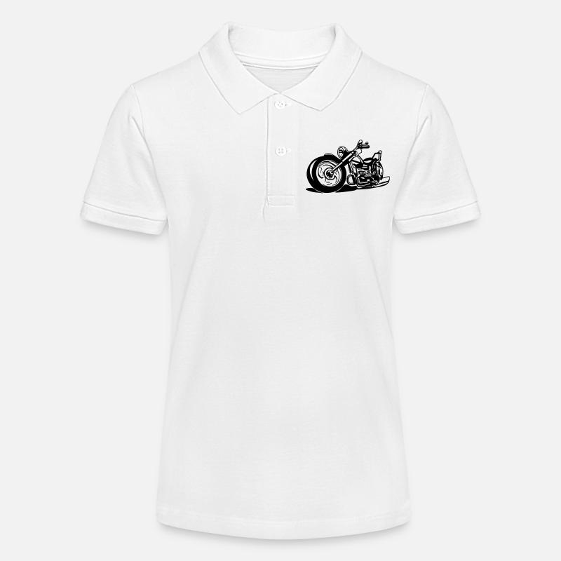 Chopper / moto - Polo bio MINI SPRINTER Stanley/Stella Ado - blanc