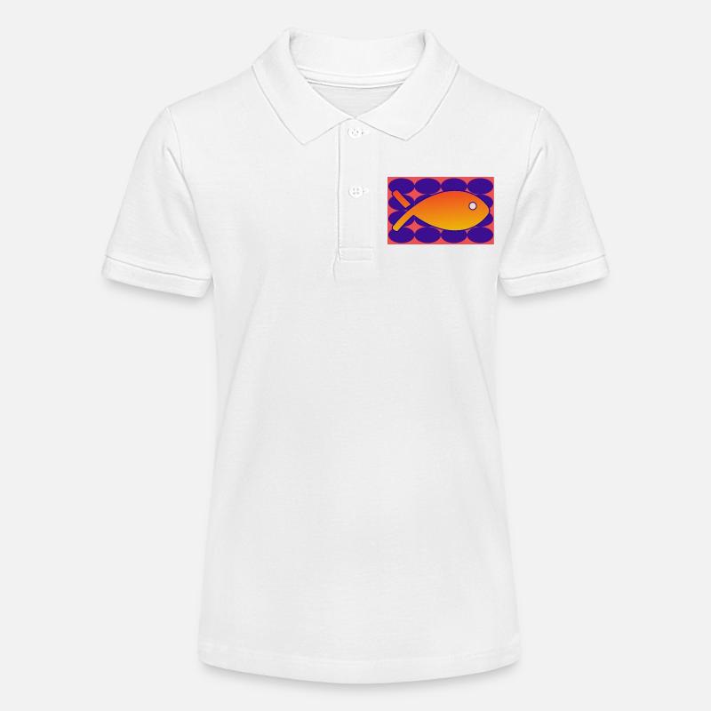 POISSON - Polo bio MINI SPRINTER Stanley/Stella Ado - blanc