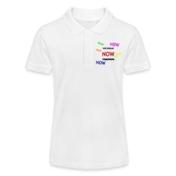 Dynamic Reminder Text Illustration - Stanley/Stella Teen Organic Polo Shirt MINI SPRINTER - white - Front