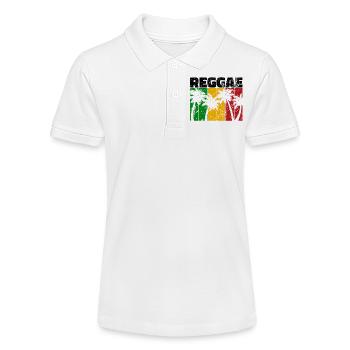 Reggae Caraïbes Jamaïque Reggae Music Music Vintage - Polo bio MINI SPRINTER Stanley/Stella Ado - blanc - Devant