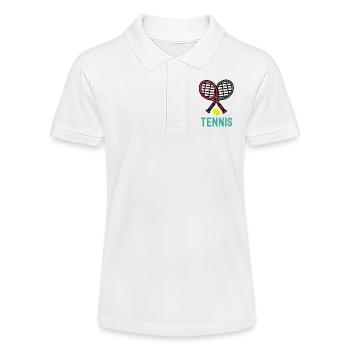 Tennis - Stanley/Stella Teenager Bio-Poloshirt MINI SPRINTER - Weiß - Vorne