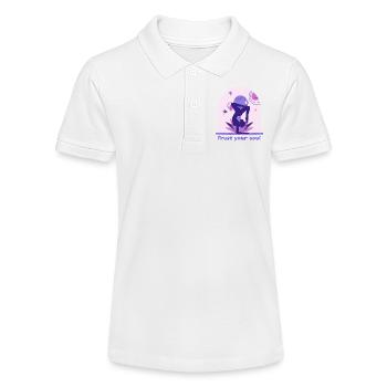 Yoga - Stanley/Stella Teenager Bio-Poloshirt MINI SPRINTER - Weiß - Vorne