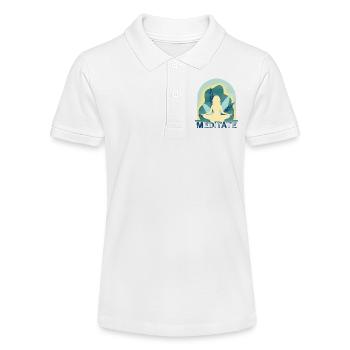 Yoga - Stanley/Stella Teenager Bio-Poloshirt MINI SPRINTER - Weiß - Vorne