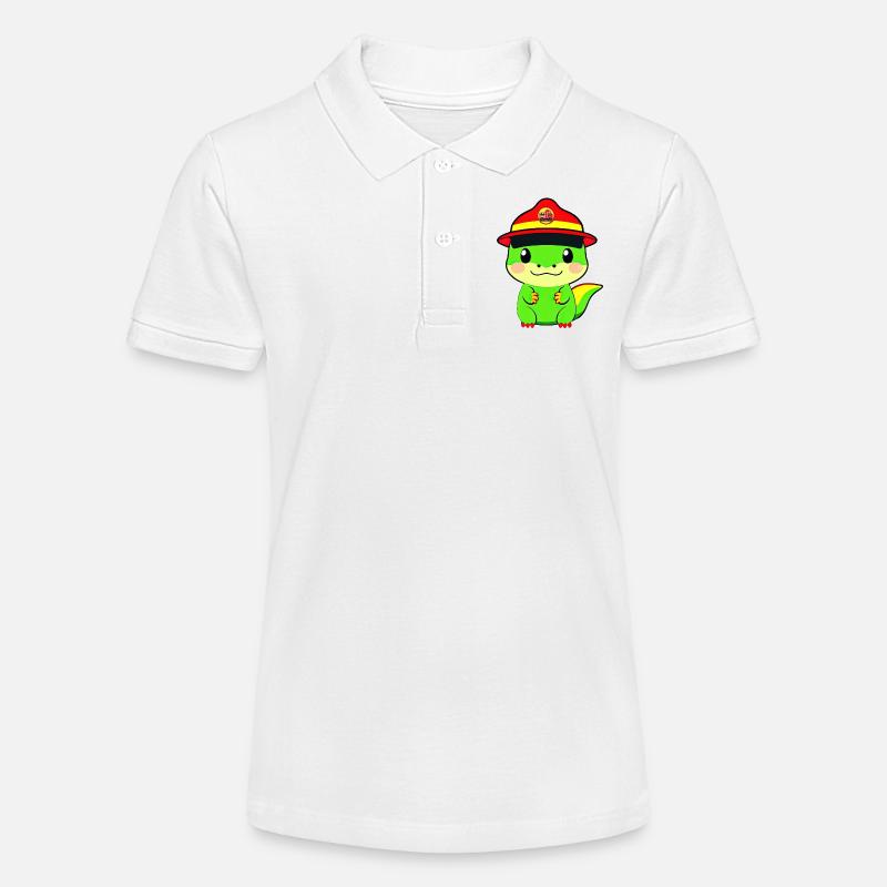 Service d’incendie de Dinosaur - Polo bio MINI SPRINTER Stanley/Stella Ado - blanc