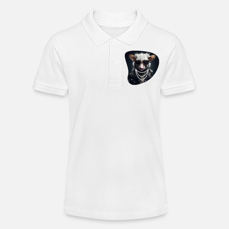 Hartgestein-Opossum - Stanley/Stella Teenager Bio-Poloshirt MINI SPRINTER - Weiß