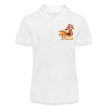 CHICKEN COOP CHICKENS COMIC - Stanley/Stella Teen Organic Polo Shirt MINI SPRINTER - white - Front