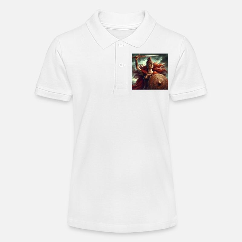 Guerrier celtique - Polo bio MINI SPRINTER Stanley/Stella Ado - blanc