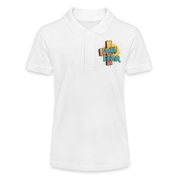 La croyance plutôt que la peur : motif religieux - Polo bio MINI SPRINTER Stanley/Stella Ado - blanc - Devant