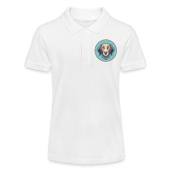 Polnische Jagdhunderasse Cartoon Kawaii Clipart - Stanley/Stella Teenager Bio-Poloshirt MINI SPRINTER - Weiß - Vorne