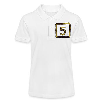 5. ANNIVERSARY. 5 YEARS. 5th ANNIVERSARY - Stanley/Stella Teen Organic Polo Shirt MINI SPRINTER - white - Front
