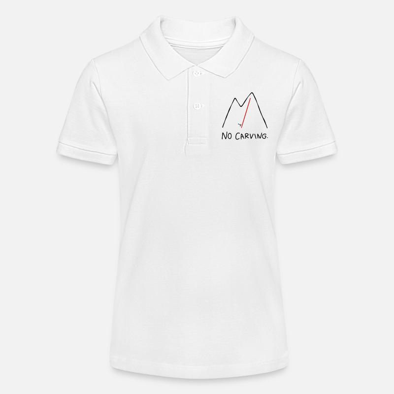 Descente pour skieurs, pas de carving - Polo bio MINI SPRINTER Stanley/Stella Ado - blanc