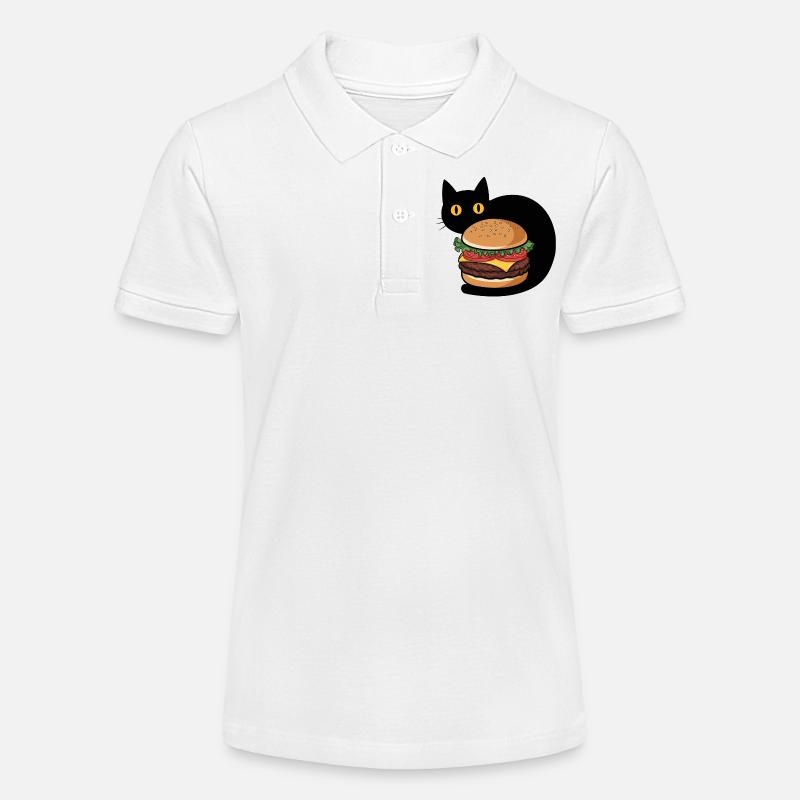 Burger Chat - Polo bio MINI SPRINTER Stanley/Stella Ado - blanc