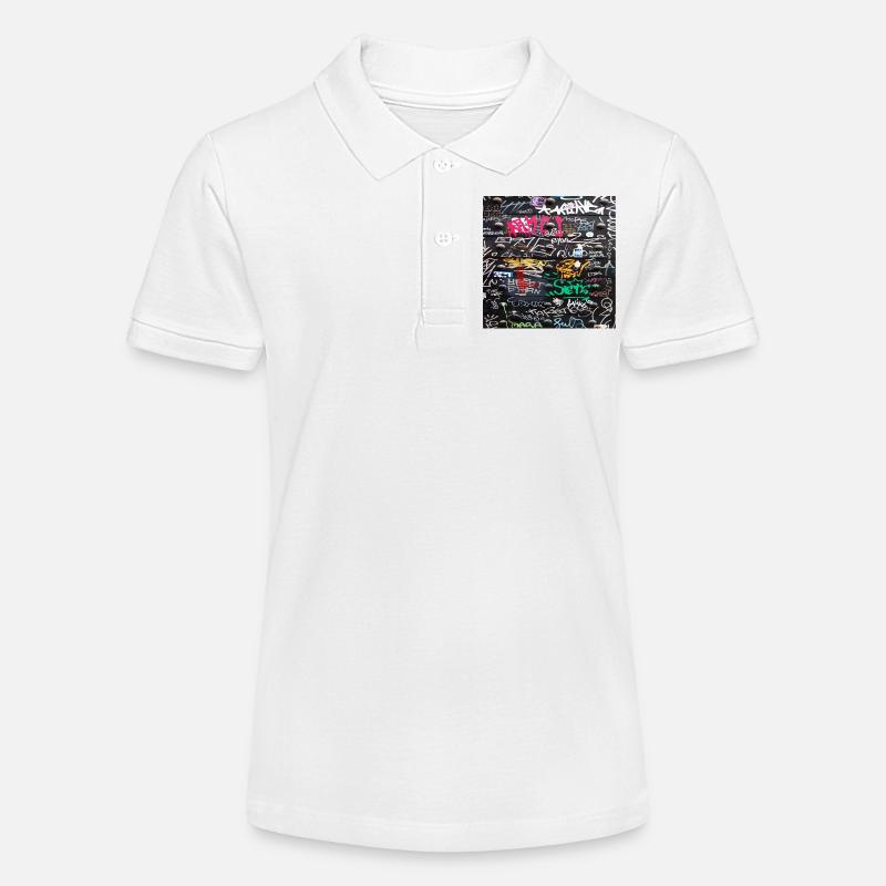 Des écrits colorés fous - Polo bio MINI SPRINTER Stanley/Stella Ado - blanc