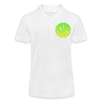 Spring vibes - Stanley/Stella Teen Organic Polo Shirt MINI SPRINTER - white - Front