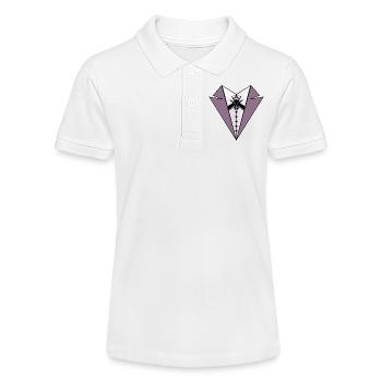 WORTSPIEL KARNEVAL ANZUG FLIEGE - Stanley/Stella Teenager Bio-Poloshirt MINI SPRINTER - Weiß - Vorne