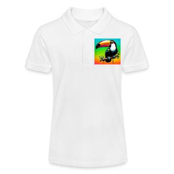 toucan - Stanley/Stella Teen Organic Polo Shirt MINI SPRINTER - white - Front