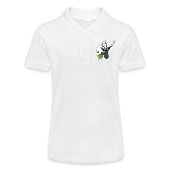 Wellenbrecher Hirsch - Stanley/Stella Teenager Bio-Poloshirt MINI SPRINTER - Weiß - Vorne