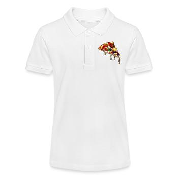 Pizza colorée mélange coloré : tout y est dans le style BD - Polo bio MINI SPRINTER Stanley/Stella Ado - blanc - Devant