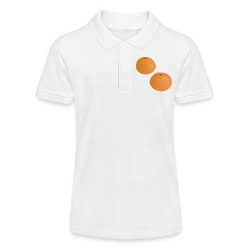 Mandarin Oranges - Stanley/Stella Teen Organic Polo Shirt MINI SPRINTER - white - Front