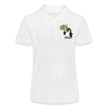 Logo t-shirt Penguin Protest Free Greenland - Polo bio MINI SPRINTER Stanley/Stella Ado - blanc - Devant