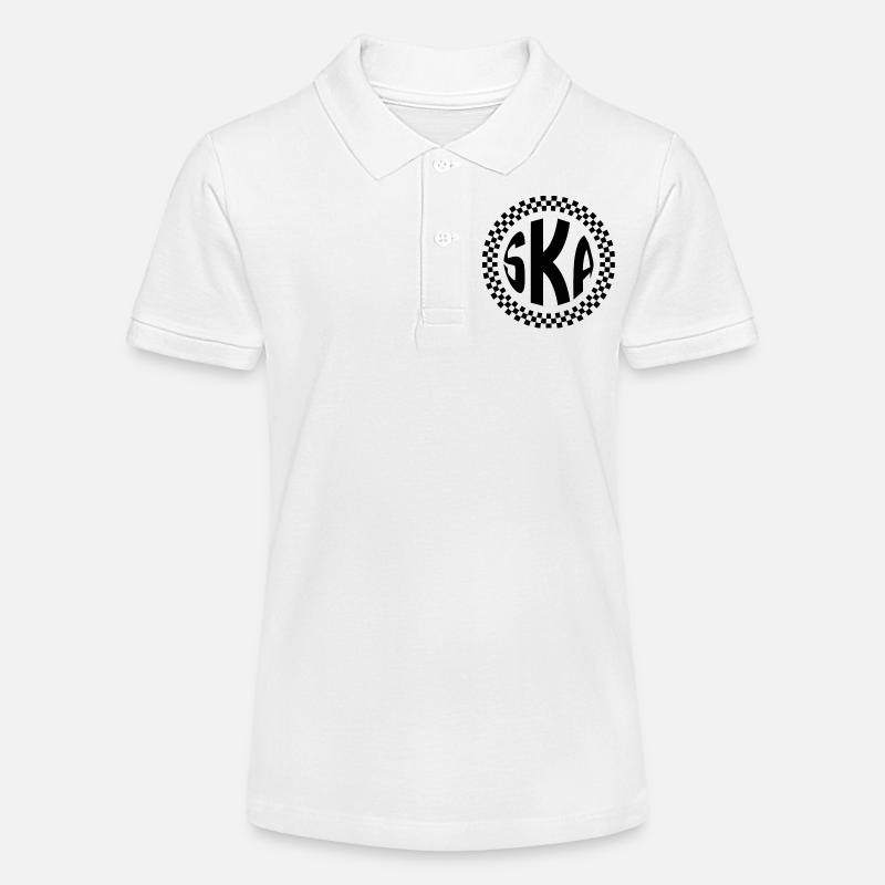 Ska - logo - Polo bio MINI SPRINTER Stanley/Stella Ado - blanc