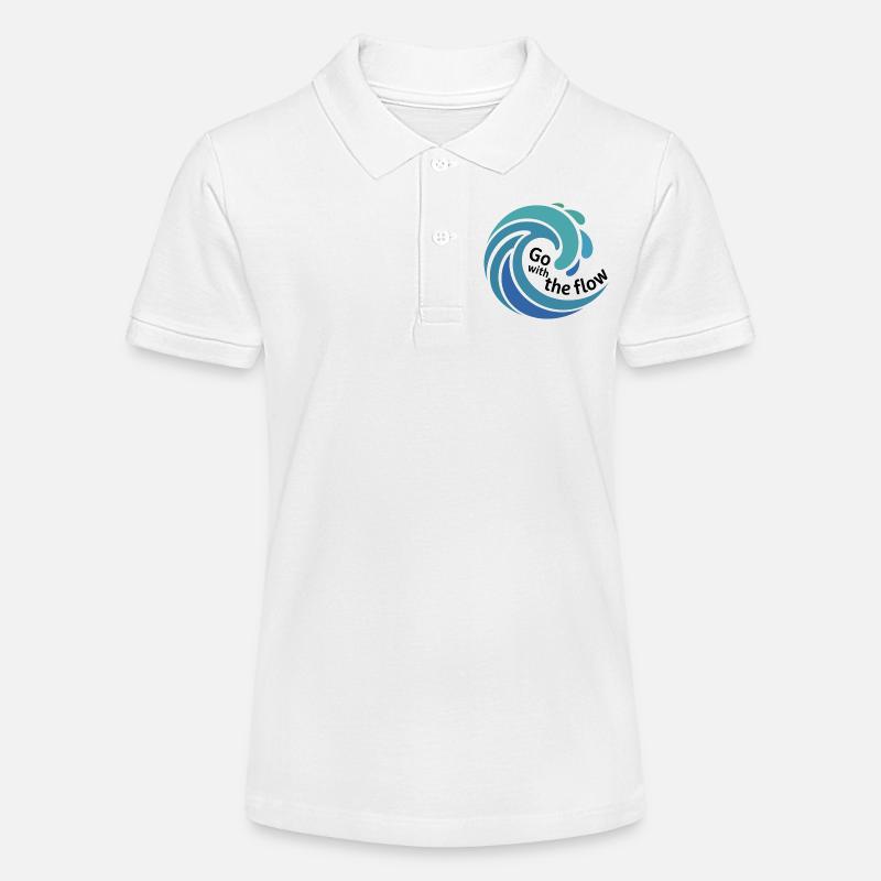 Optez pour l’Art Flow Wave - Polo bio MINI SPRINTER Stanley/Stella Ado - blanc