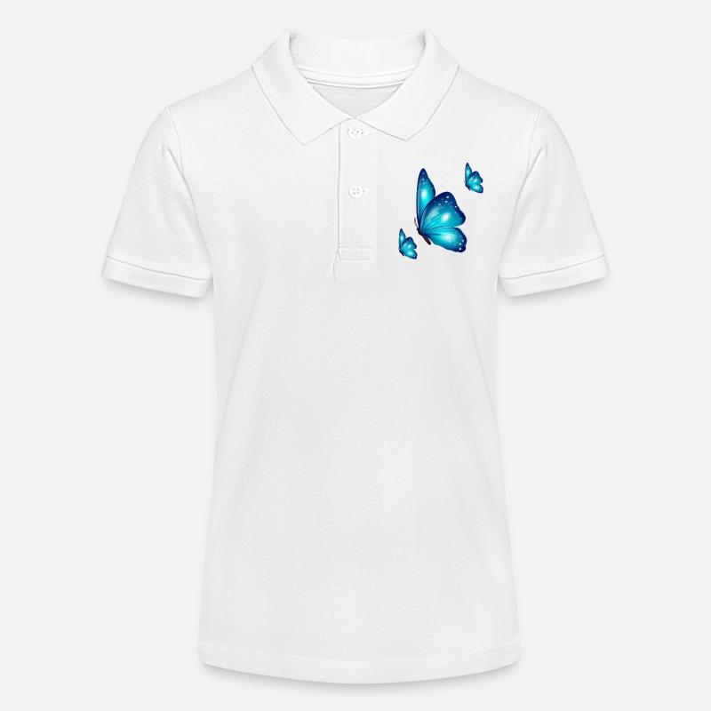 Trio papillons - Polo bio MINI SPRINTER Stanley/Stella Ado - blanc