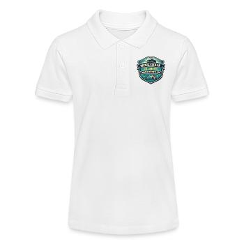 Wenig Schlaf Viel Diesel Badge - Stanley/Stella Teenager Bio-Poloshirt MINI SPRINTER - Weiß - Vorne