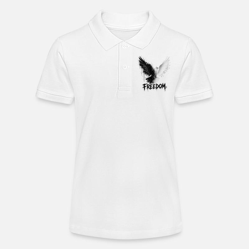 Dualité de la liberté - Polo bio MINI SPRINTER Stanley/Stella Ado - blanc