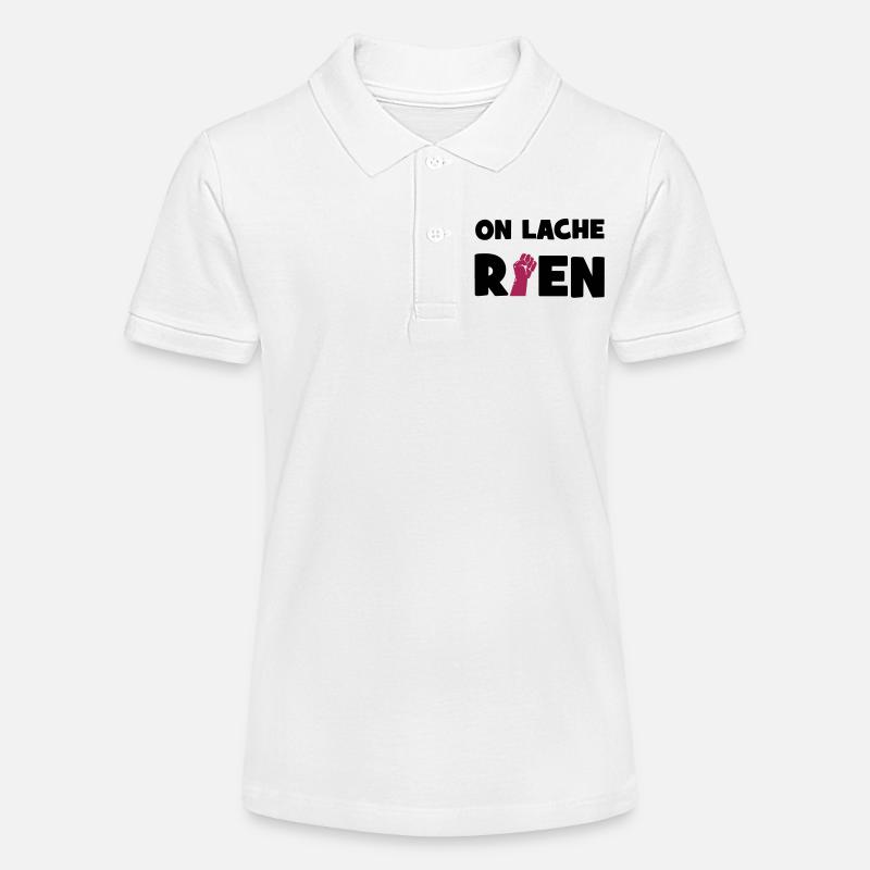 On lâche rien ! - Polo bio MINI SPRINTER Stanley/Stella Ado - blanc