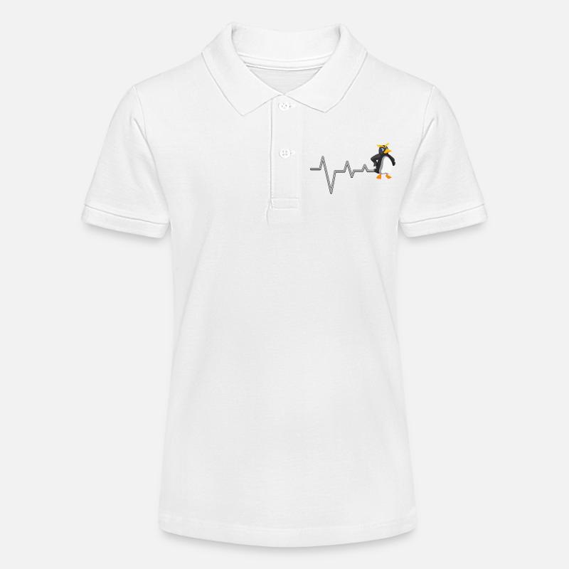 Penguin Heartbeat Fun - Polo bio MINI SPRINTER Stanley/Stella Ado - blanc