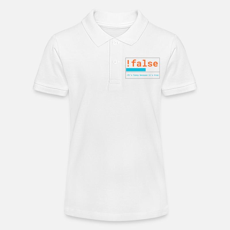 Logica du programmeur : C’est drôle parce que c’est vrai - Polo bio MINI SPRINTER Stanley/Stella Ado - blanc