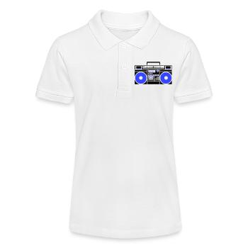 Radio blaster de ghetto - Polo bio MINI SPRINTER Stanley/Stella Ado - blanc - Devant