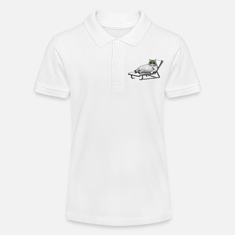 Vacances pour chats - Polo bio MINI SPRINTER Stanley/Stella Ado - blanc