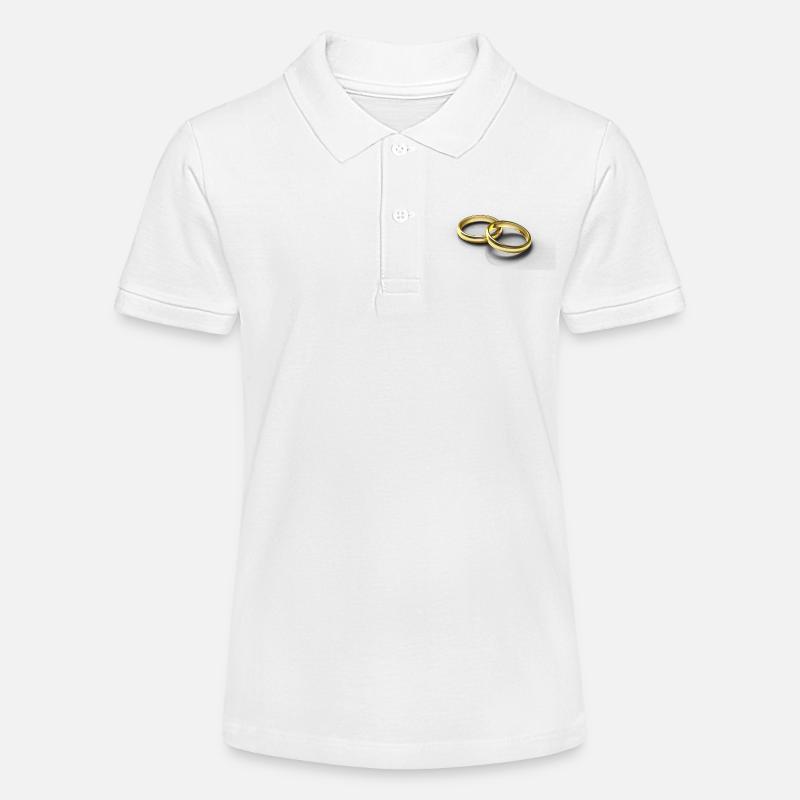 anneaux de mariage - Polo bio MINI SPRINTER Stanley/Stella Ado - blanc