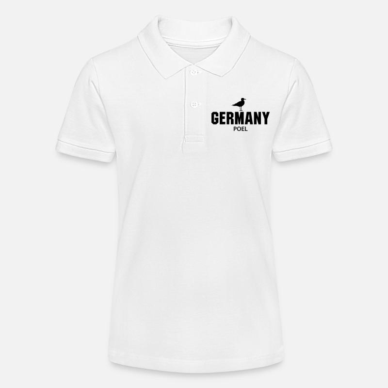 Poel ALLEMAGNE - Polo bio MINI SPRINTER Stanley/Stella Ado - blanc