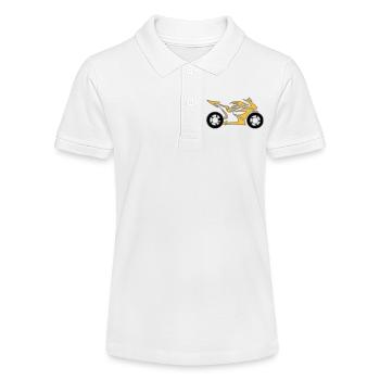 Moto Vélo Chopper Mobylette Roll - Polo bio MINI SPRINTER Stanley/Stella Ado - blanc - Devant