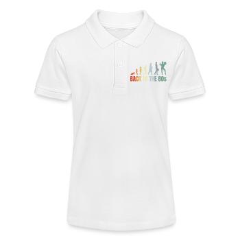 80s Girl Child to Adult - Stanley/Stella Teen Organic Polo Shirt MINI SPRINTER - white - Front