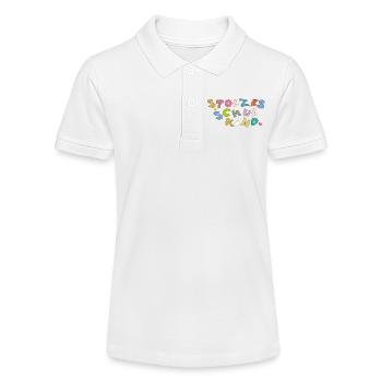 Proud schoolchild - Stanley/Stella Teen Organic Polo Shirt MINI SPRINTER - white - Front
