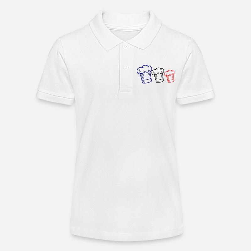 Toque drapeau français - Polo bio MINI SPRINTER Stanley/Stella Ado - blanc