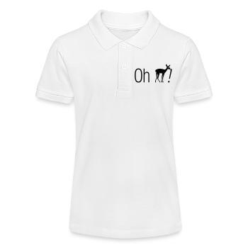 Oh, cher cerf - Polo bio MINI SPRINTER Stanley/Stella Ado - blanc - Devant