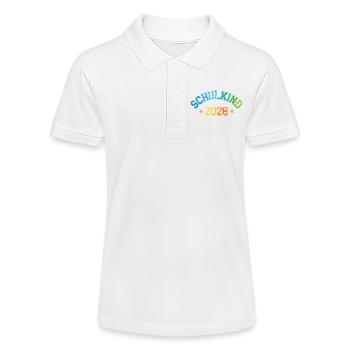 School Child 2026 School Enrollment College Leotard - Stanley/Stella Teen Organic Polo Shirt MINI SPRINTER - white - Front