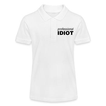 Idiot professionnel - Polo bio MINI SPRINTER Stanley/Stella Ado - blanc - Devant