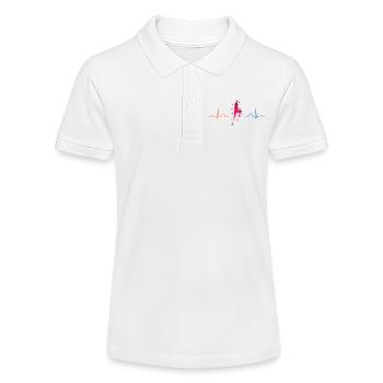 Boulderer Herzschlag Boulder Bouldern - Stanley/Stella Teenager Bio-Poloshirt MINI SPRINTER - Weiß - Vorne