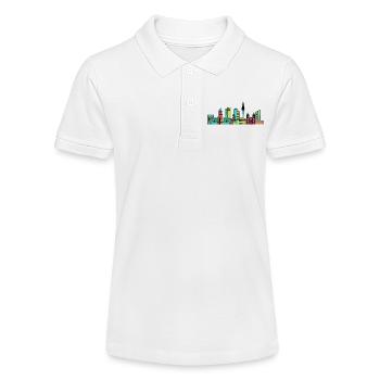 Style urbain de la ville de Leeds City Lineline Art moderne - Polo bio MINI SPRINTER Stanley/Stella Ado - blanc - Devant