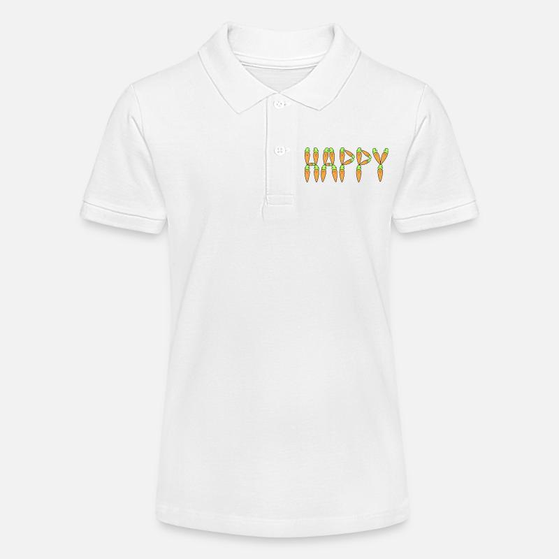 Carottes heureuses - Polo bio MINI SPRINTER Stanley/Stella Ado - blanc
